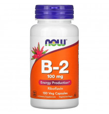 Now Foods, B-2, 100 мг, 100 капсул