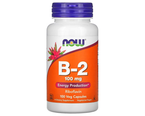 Now Foods, B-2, 100 мг, 100 капсул Now Foods, B-2, 100 мг, 100 капсул