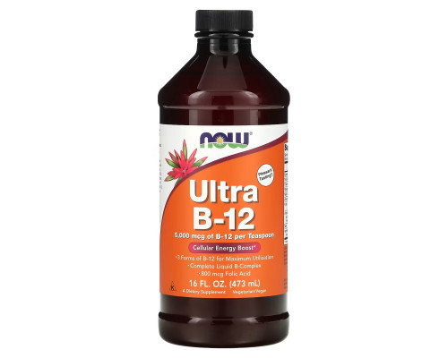 Now Foods Ultra B-12 16 жидких унций (473 мл) Now Foods Ultra B-12 16 жидких унций (473 мл)