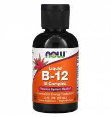 Now Foods Жидкий Витамин B-12 2 жидкие унции (60 мл)
