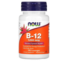 Now Foods, B-12, 1,000 mcg, 100 Lozenges