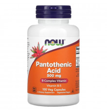 NOW Foods, Pantothenic Acid, 500 mg, 100 Veg Capsules
