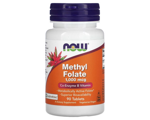 Now Foods, Methyl Folate , 1,000 mcg, 90 Tablets Now Foods, Methyl Folate , 1,000 mcg, 90 Tablets