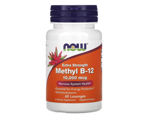 Now Foods Метил B-12 10000 мкг 60 леденцов Now Foods Метил B-12 10000 мкг 60 леденцов
