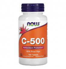 Витамин C C-500 with Rose Hips, 100 Tablets