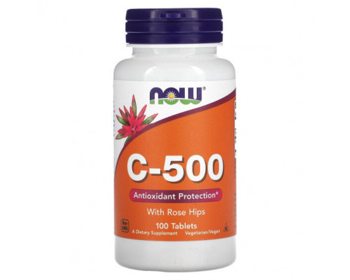 Витамин C C-500 with Rose Hips, 100 Tablets Витамин C C-500 with Rose Hips, 100 Tablets