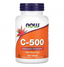 Now Foods C-500 с шиповником 250 таблеток