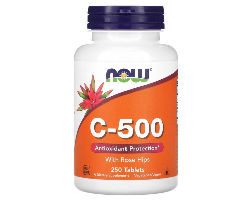 Now Foods C-500 с шиповником 250 таблеток