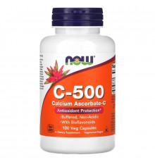 Now Foods, C- 500, Calcium Ascorbate- C, 100 Capsules