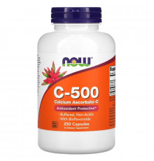 Now Foods C-500 Аскорбат кальция-C 250 капсул