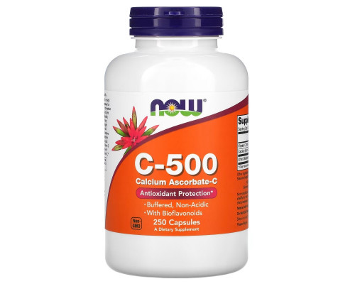 Now Foods C-500 Аскорбат кальция-C 250 капсул Now Foods C-500 Аскорбат кальция-C 250 капсул