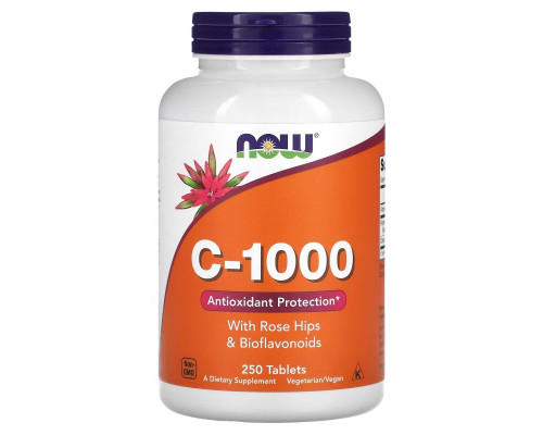 Now Foods, C-1000, 250 таблеток Now Foods, C-1000, 250 таблеток