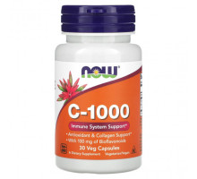 Витамин C NOW Foods, C-1000`` 30 растительных капсул