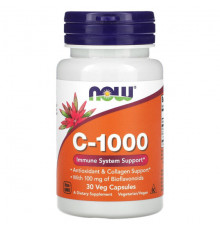 Витамин C NOW Foods, C-1000`` 30 растительных капсул