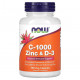 Витамин C NOW Foods, Цинк C-1000 и D-3, 100 растительных капсул