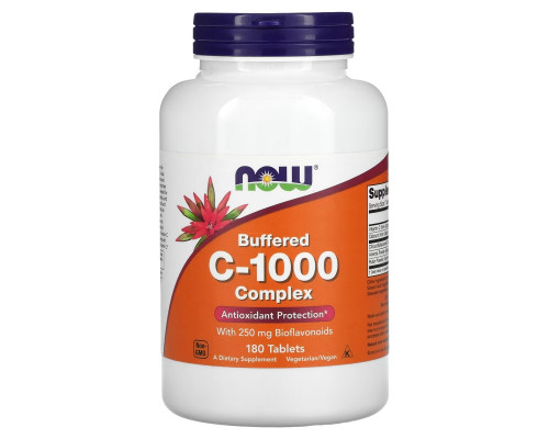 Now Foods C-1000 Буферизованный C 180 Таблеток Now Foods C-1000 Буферизованный C 180 Таблеток