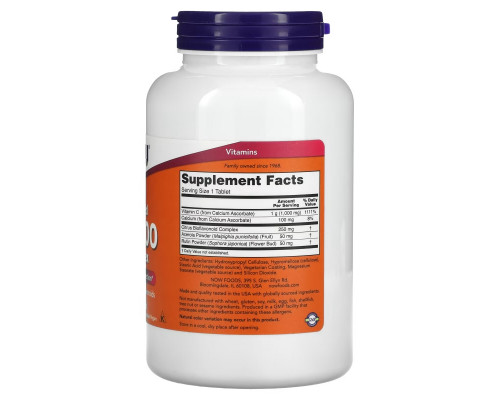 Now Foods C-1000 Буферизованный C 180 Таблеток Now Foods C-1000 Буферизованный C 180 Таблеток