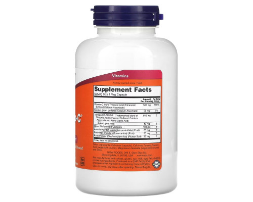 Now Foods, AlphaSorb-C 500, 180 вегетарианских капсул Now Foods, AlphaSorb-C 500, 180 вегетарианских капсул