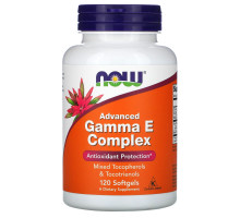 Now Foods, Комплекс гамма E, улучшенный, 120 желатиновых капсул