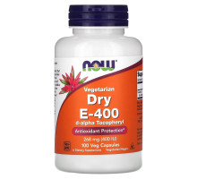 Now Foods, Сухой E-400, 100 растительных капсул