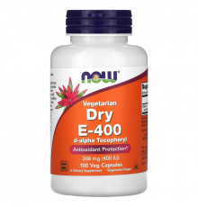Now Foods, Сухой E-400, 100 растительных капсул