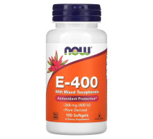 NOW Foods, E-400 with Mixed Tocopherols, 268 mg (400 IU), 100 Softgels