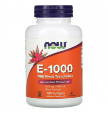 Now Foods, E-1000, 100 мягких таблеток