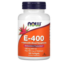 NOW Foods, E-400 D-Alpha with Mixed Tocopherols, 268 mg (400 IU), 100 Softgels