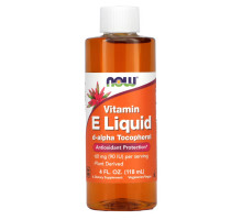 Now Foods, Натуральный жидкий витамин E, 4 ж. унц. (120 мл)