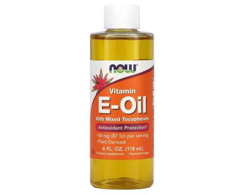 Now Foods, Натуральное E-Масло, 118 мл Now Foods, Натуральное E-Масло, 118 мл