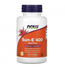 Now Foods, Sun-E 400, 120 мягких желатиновых капсул