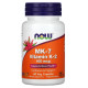 Now Foods, MK-7, витамин K-2, 100 мкг, 60 вегетарианских капсул