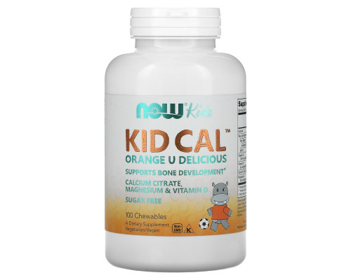 Now Foods Kid Cal жевательные витамины апельсин с кислинкой 100 жевательных пастилок Now Foods Kid Cal жевательные витамины апельсин с кислинкой 100 жевательных пастилок