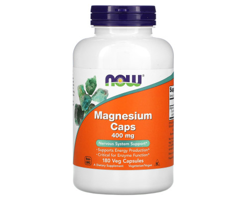 Now Foods Магний в капсулах 400 мг 180 капсул Now Foods Магний в капсулах 400 мг 180 капсул