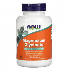 Now Foods, Magnesium Glycinate, 180 Tablets