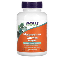 NOW Foods, Magnesium Citrate, 90 Softgels
