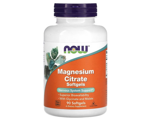 NOW Foods, Magnesium Citrate, 90 Softgels NOW Foods, Magnesium Citrate, 90 Softgels