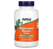 Now Foods, Magnesium Malate Caps, 180 Veg Capsules