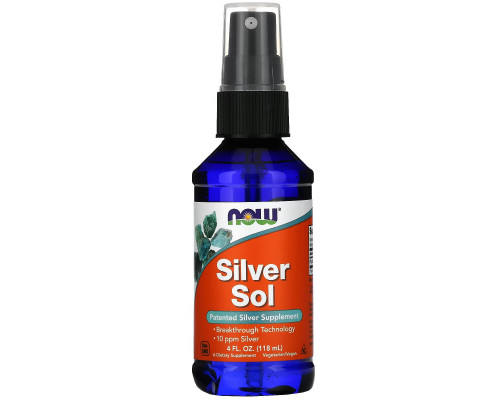Now Foods, Silver Sol, 4 жидких унции (118 мл) Now Foods, Silver Sol, 4 жидких унции (118 мл)