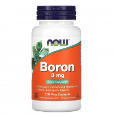 NOW Foods, Boron, 3 mg, 100 Veg Capsules