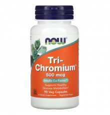 Now Foods Tri-Chromium 500 мкг 90 вегетарианских капсул