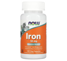 Now Foods Iron 18 мг 120 вегетарианских капсул