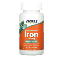 Now Foods Железо Double Strength 36 мг 90 вегетарианских капсул
