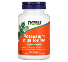 Now Foods Калий Плюс Йод 180 таблеток