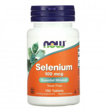 Now Foods, Selenium, 100 mcg, 100 Tablets