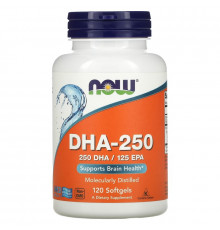 Now Foods DHA-250 High Potency 120 гелевых капсул