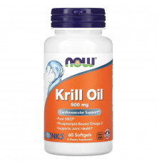 Now Foods Криловый жир Нептун 500 мг 60 гелевых капсул