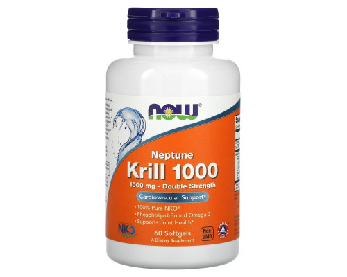 Now Foods Нептун крил 1000 60 капсул Now Foods Нептун крил 1000 60 капсул