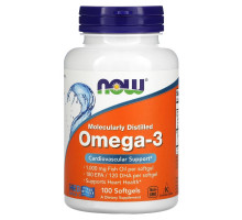 Now Foods, Molecularly Distilled Omega-3, 100 Softgels