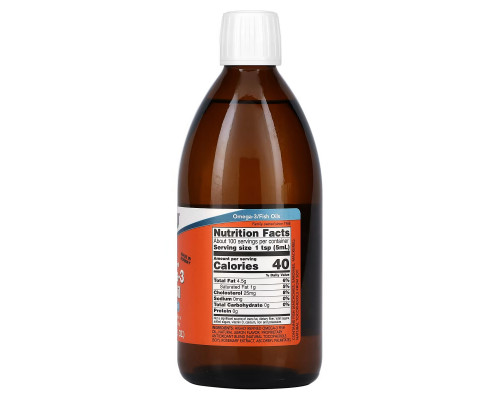 Now Foods Омега-3 рыбий жир с ароматом лимона 16,9 жидких унций (500 мл) Now Foods Омега-3 рыбий жир с ароматом лимона 16,9 жидких унций (500 мл)
